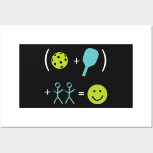 Happy Pickleball Equation Posters and Art